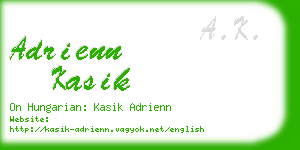 adrienn kasik business card